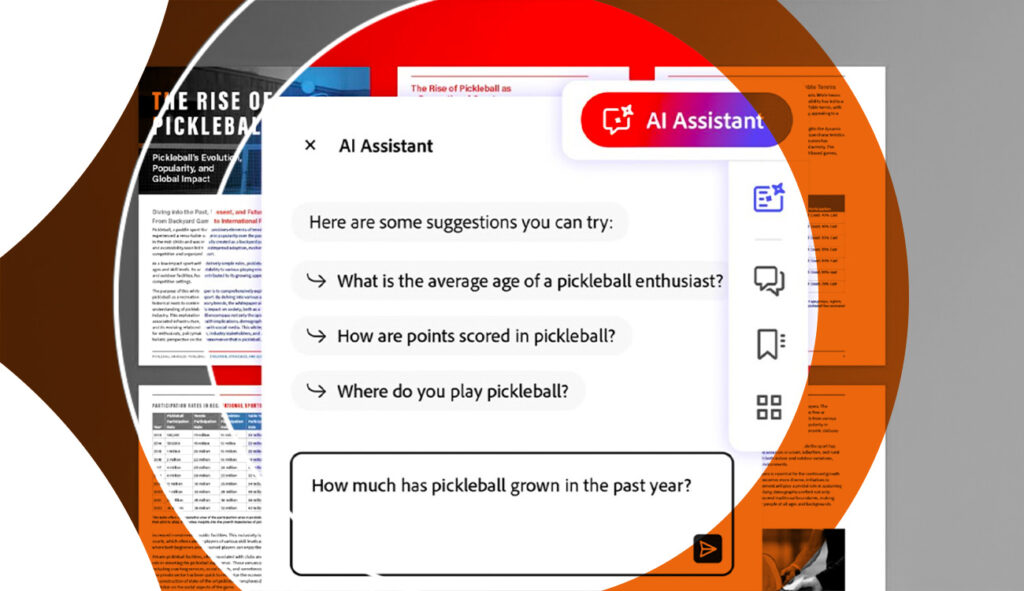 Adobe Acrobat evolve: un’unica piattaforma per firmare digitalmente in piena conformità eIDAS e, con AI Assistant, dialogare con i PDF per riassumere, estrarre dati e generare azioni immediate. Dalla validazione legale alla conversazione intelligente, trasformi ogni documento in un interlocutore che accelera revisioni e approvazioni, riducendo errori e tempi di consegna.